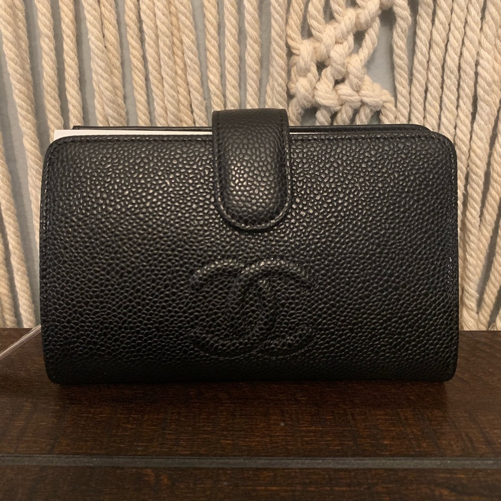 Chanel Black Calfskin Wallet